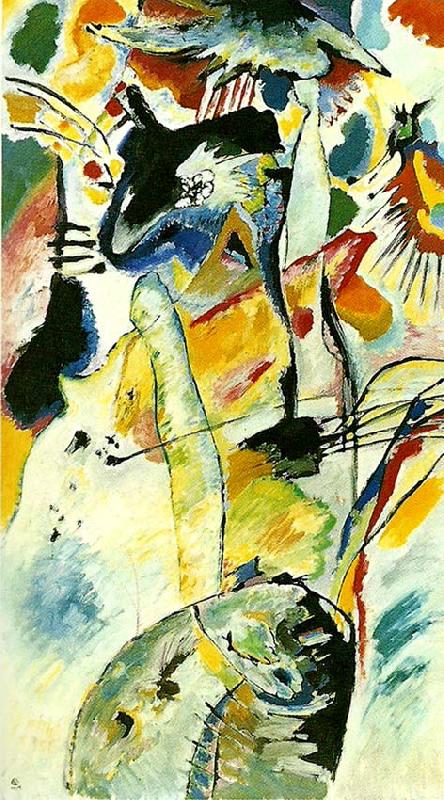 Wassily Kandinsky painting with black arch oil painting image